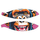 キュート熱狂するチおもしろいンパンジー バスケットボール (パネル)