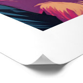 キュート熱狂するチおもしろいンパンジー ポスター (角)