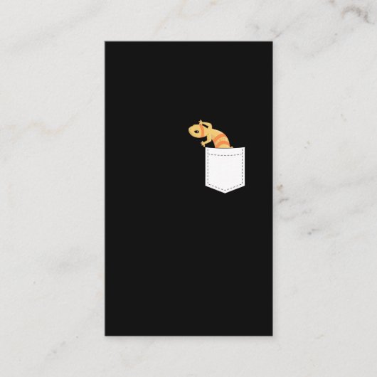 キュート爬虫類おもしろいヒョウゲッコ 名刺 (正面)