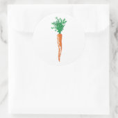 キュート独身のキャロットイースターデザイン ラウンドシール (バッグ)