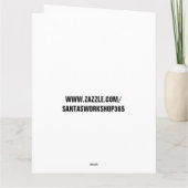 キュート猫好き誕生日の大型カード カード (裏面)