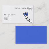 キュート王室のブルーバタフライ 名刺 (正面/裏面)