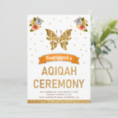 キュート甘いフローラ金ゴールドバタフライガールズアキカ 招待状 (スタンド正面)