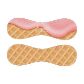 キュート甘い勝利アイスクリームコーンがピンク振り 野球ボール (パネル)