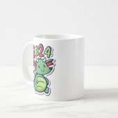 キュート生まれたばかりのドラゴン2024 コーヒーマグカップ (正面左)