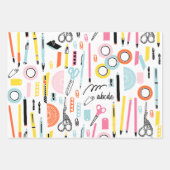 キュート用品ラッピング紙 ラッピングペーパーシート (正面3)