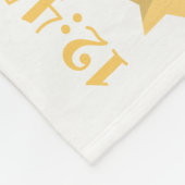 キュート男女兼用キリン星ベビー誕生統計 フリースブランケット (角)