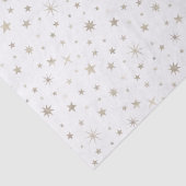 キュート男女兼用ホワイトシルバー星ベビーシャワー 薄葉紙 (詳細)