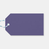 キュート白北極キツネ雪冬写真 ギフトタグ (裏面横)