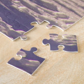 キュート白北極キツネ雪冬写真 ジグソーパズル (側面)