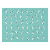 キュート白幽霊アクアトップハッツブラックキャーンズスカル テーブルクロス (正面(横))