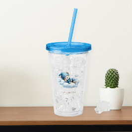 キュート眠るクマのアクリルタンブラー赤ちゃんシャワー アクリルタンブラー