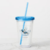 キュート眠るクマのアクリルタンブラー赤ちゃんシャワー アクリルタンブラー (裏面)