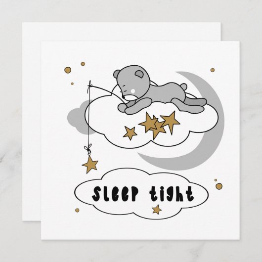 キュート睡眠タイトテディベアスター (正面/裏面)