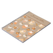 キュート秋カボチャのスパイスコーヒーラテ ノートブック (左側)