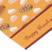 キュート秋カボチャパイズパターンサンクスギビングカスタム ショートテーブルランナー (コーナー)