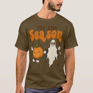 キュート秋ティスザシーズンハロウィーン幽霊カボチャ Tシャツ
