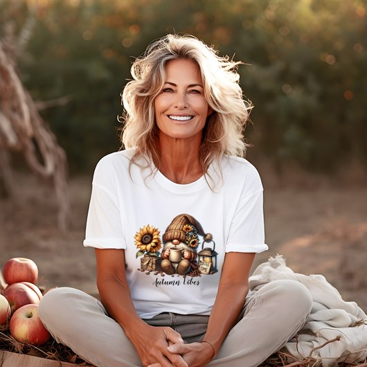 キュート秋ビーブスウォーターカラー格言 Tシャツ