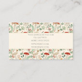 キュート秋葉マッシュルームイラストレーション 名刺 (裏面)