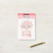 キュート糖スカル血圧計 ポストイット (デスク上)