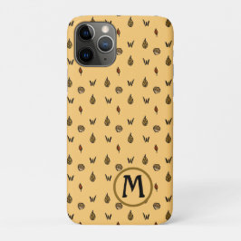 キュート紅葉ドングルズパターカスタムンモノグラム iPhone 11 PROケース