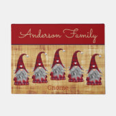 キュート素朴クパーソナライズされたリスマス格言小妖精や小人 ドアマット (正面)