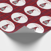 キュート素朴クパーソナライズされたリスマス格言小妖精や小人 ラッピングペーパー (角)