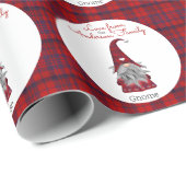 キュート素朴クパーソナライズされたリスマス格言小妖精や小人 ラッピングペーパー (ロールコーナー)