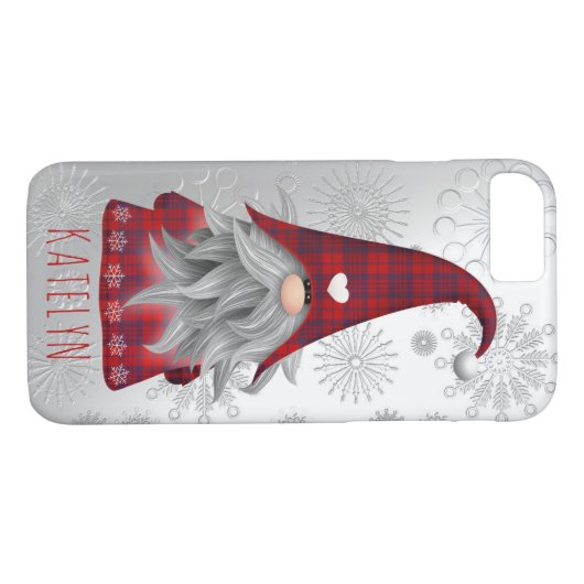 キュート素朴シャイニー雪メリークリスマス格言 Case-Mate iPhoneケース (裏面(横))