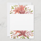 キュート素朴フローラテラコッタ赤面 カード (裏面)