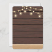 キュート素朴ホワイトバニーベビーシャワー招待状 招待状 (裏面)