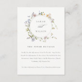 キュート素朴メドウフローラ結婚リースの詳細 エンクロージャーカード (正面)