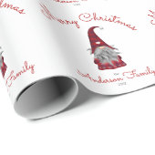 キュート素朴メパーソナライズされたリークリスマス格言 ラッピングペーパー (ロールコーナー)