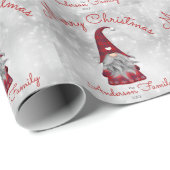 キュート素朴メパーソナライズされたリークリスマス格言 ラッピングペーパー (ロールコーナー)