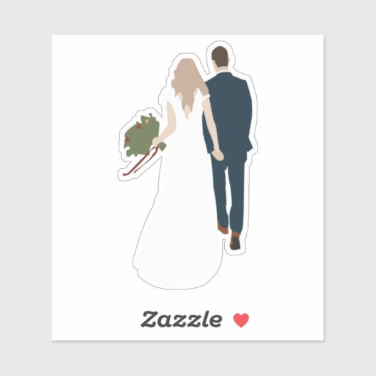 キュート結婚なカスタムビニールのシール シール (シート)