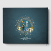 キュート結婚スケルトン夫婦ゴシックスタイル ゲストブック (裏面)