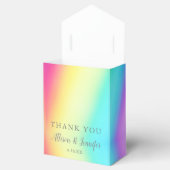 キュート結婚レインボーパーソナライズされたズ フェイバーボックス (オープン)