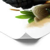 キュート絵を描なケールのトカンのデジタル版 ポスター (角)