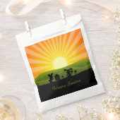 キュート絵画イースターバニー卵 フェイバーバッグ (クリップ留めされた状態)