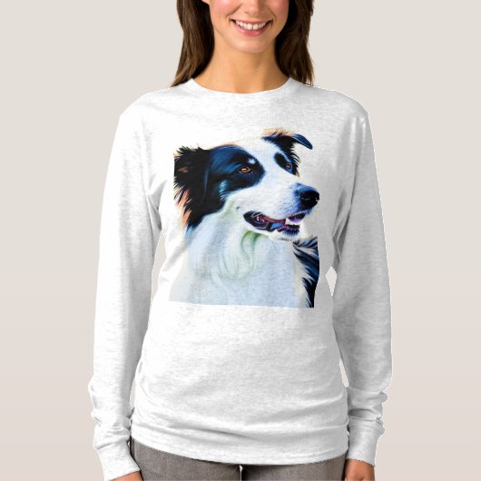 キュート縁どコリー Tシャツ (正面)