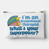 キュート職業セラピストスーパーヒーロー アクセサリーポーチ (裏面)