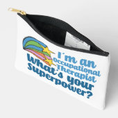 キュート職業セラピストスーパーヒーロー アクセサリーポーチ (見開き)