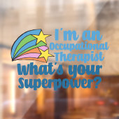 キュート職業セラピストスーパーヒーロー ウィンドウサイン (シート2)