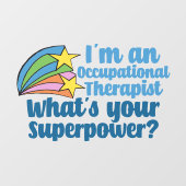 キュート職業セラピストスーパーヒーロー ウィンドウサイン (シート)