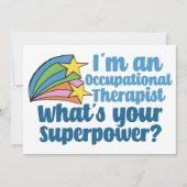キュート職業セラピストスーパーヒーロー カード (正面)