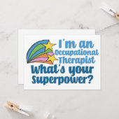 キュート職業セラピストスーパーヒーロー カード (正面/裏面インサイチュ)