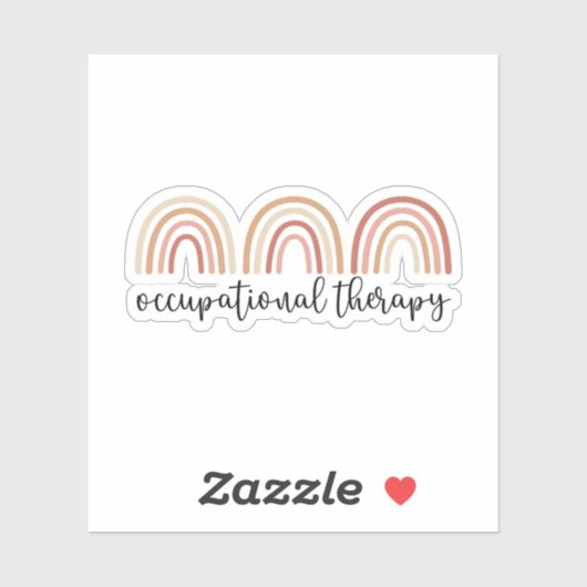 キュート職業セラピーOTレインボー シール (シート)