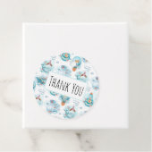 キュート航海のクジラ水彩模様誕生日 フェイバータグ (インサイチュ)