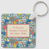 キュート航海のシーライフモノグラム キーホルダー (裏面)