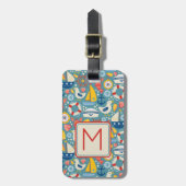 キュート航海のシーライフモノグラム ラゲッジタグ (正面縦)